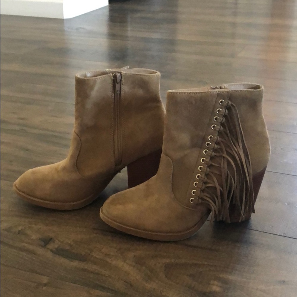 Fringe booties